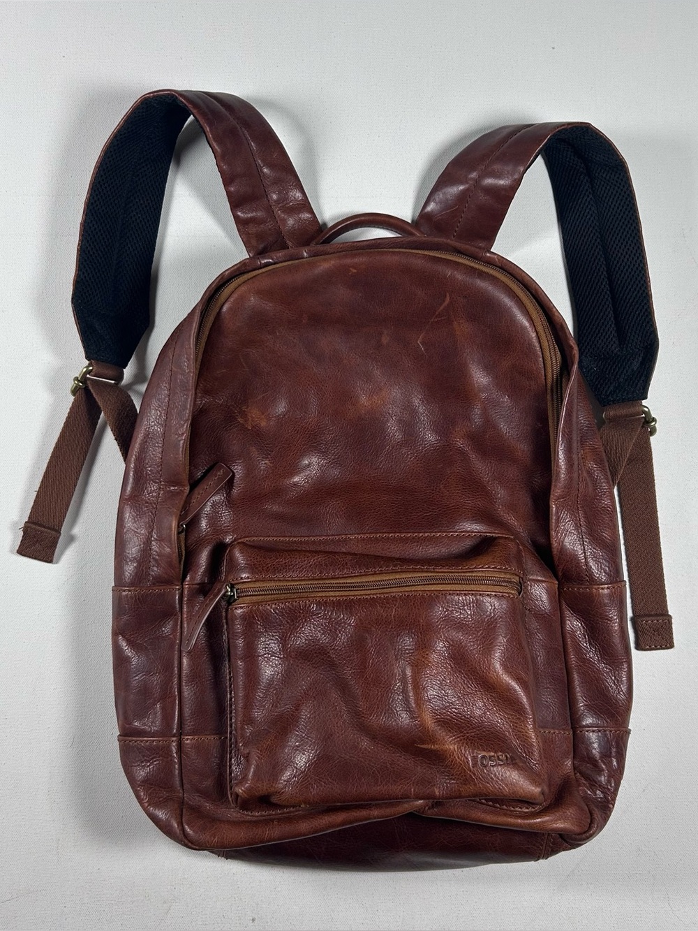 Fossil Estate Backpack/Laptop Bag - Cognac - Genuine Leather - Barely Used